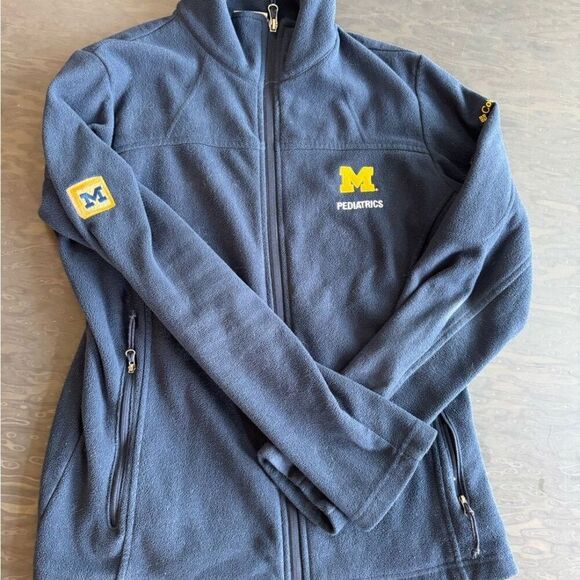 Columbia Jackets & Blazers - University of Michigan Columbia Blue Fleece Jacket